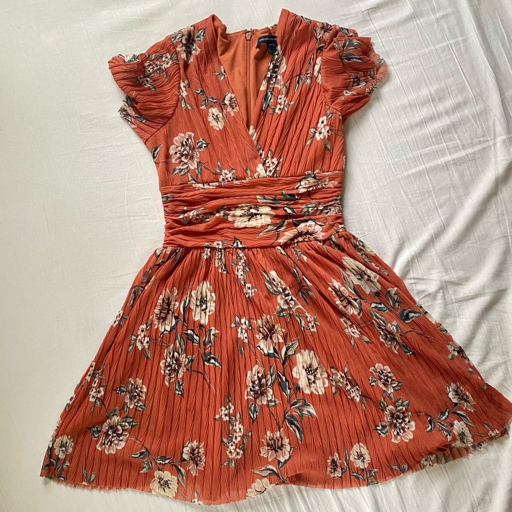 French Connection Tamika Pleated Jersey Dress SIZE 0
